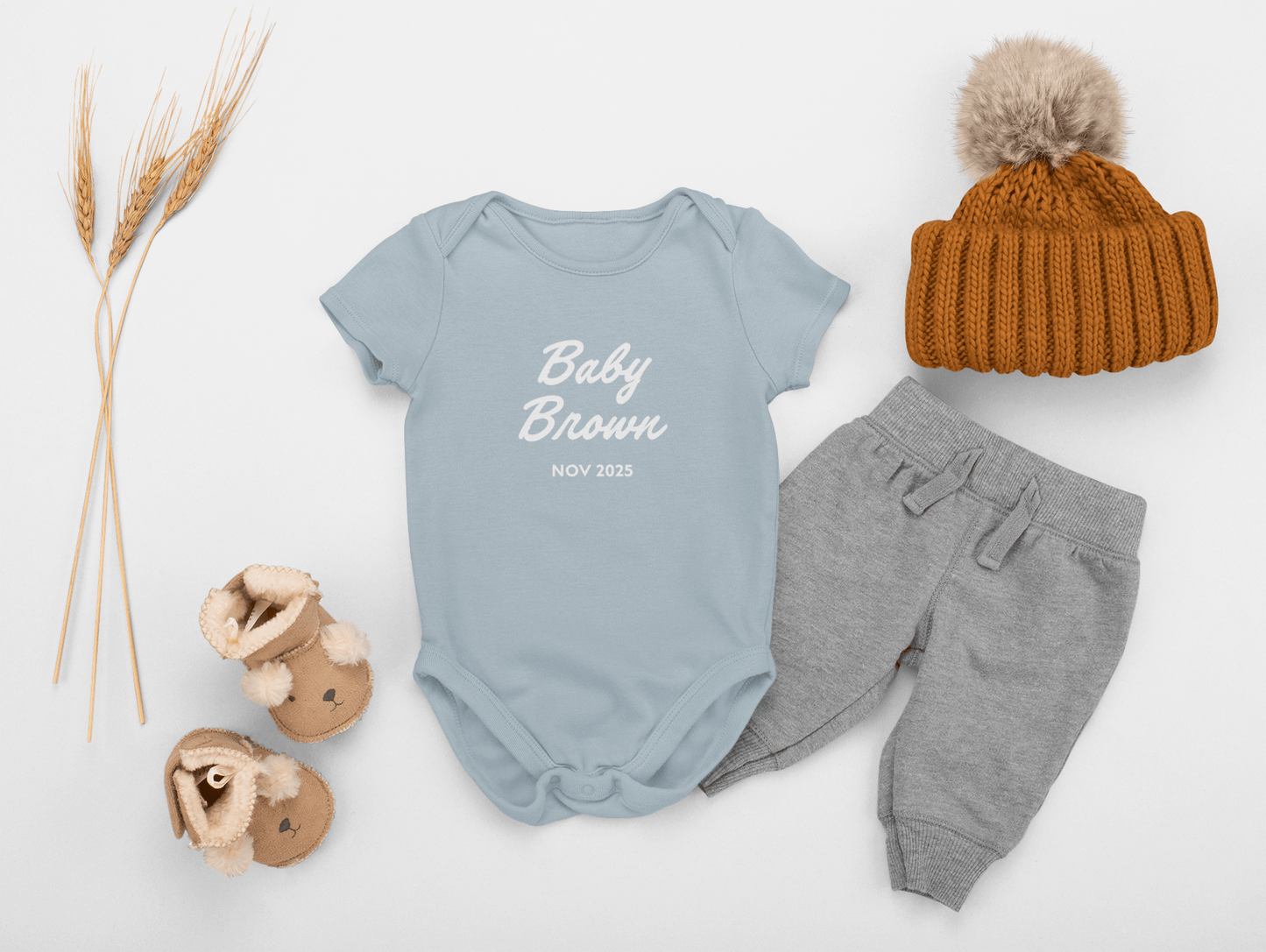 Baby Announcement Short Sleeve Baby Bodysuit - Hello Cherub