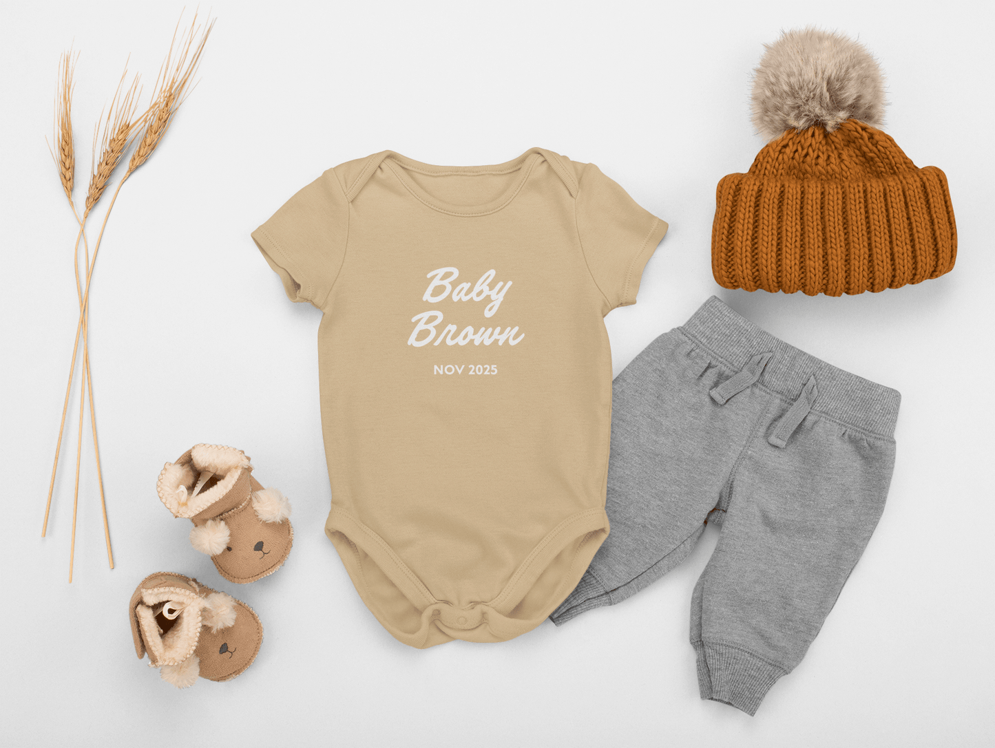 Baby Announcement Short Sleeve Baby Bodysuit - Hello Cherub