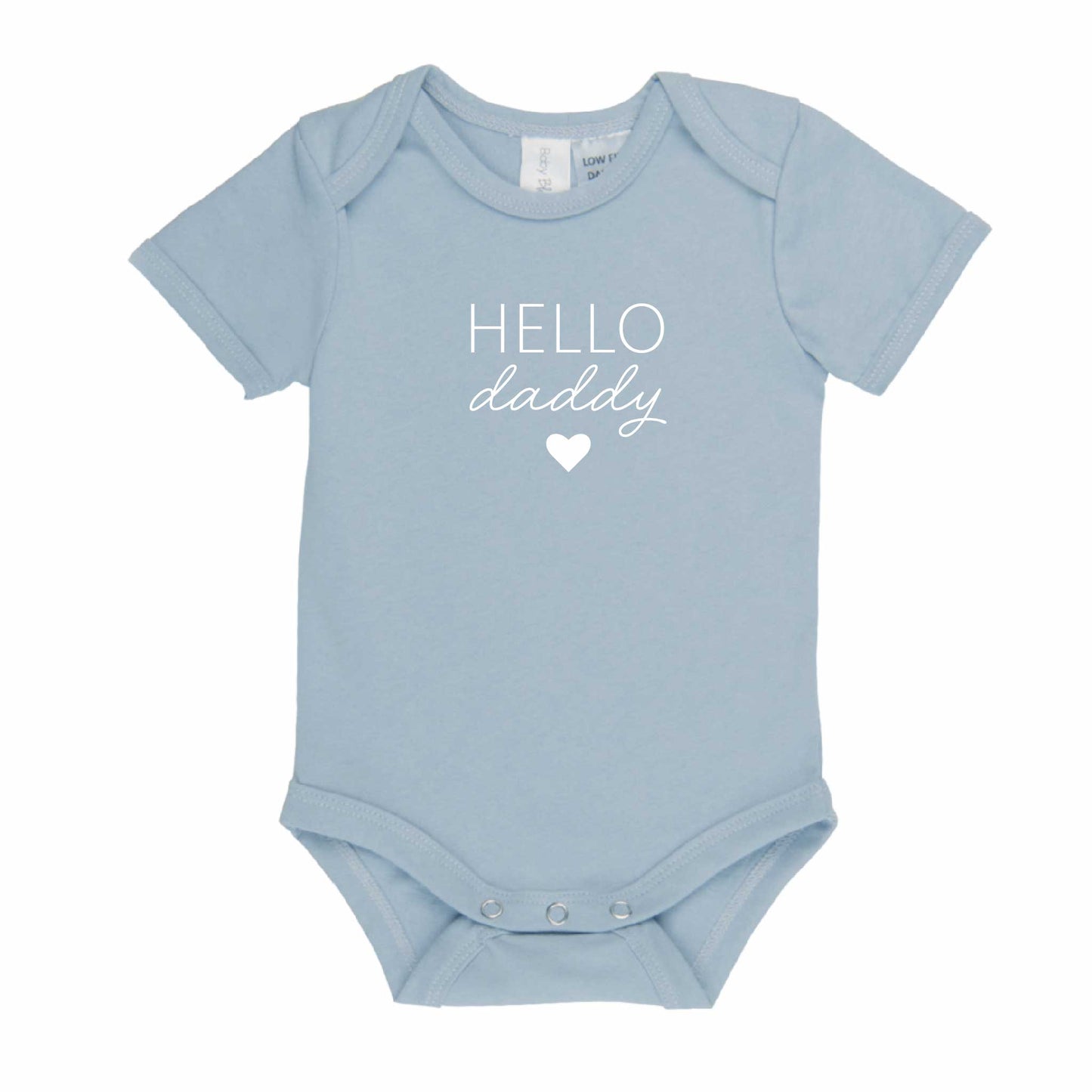 Hello Daddy Short Sleeve Baby Bodysuit - Hello Cherub
