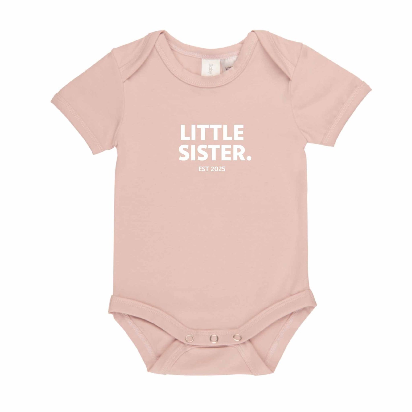 Little Sister Short Sleeve Baby Bodysuit - Hello Cherub
