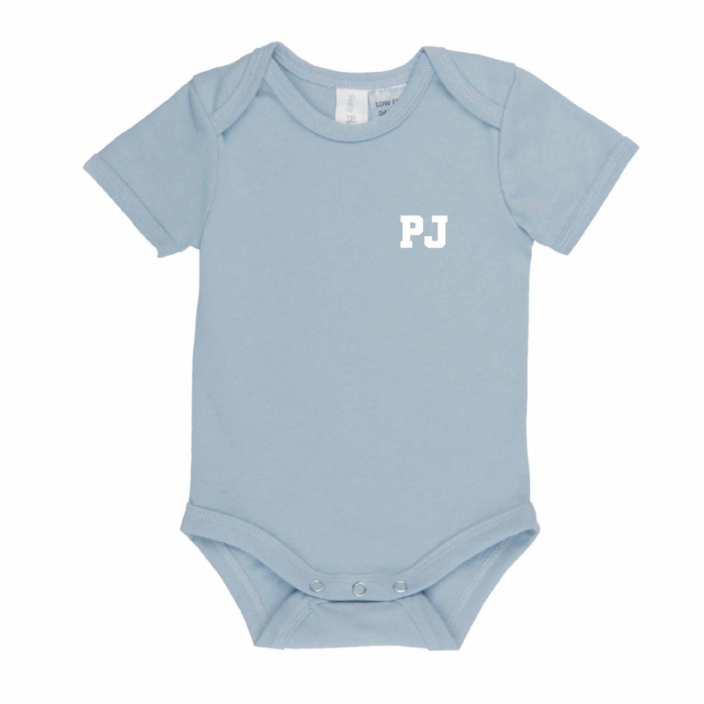 Personalised Initials Short Sleeve Baby Bodysuit - Varsity - Hello Cherub