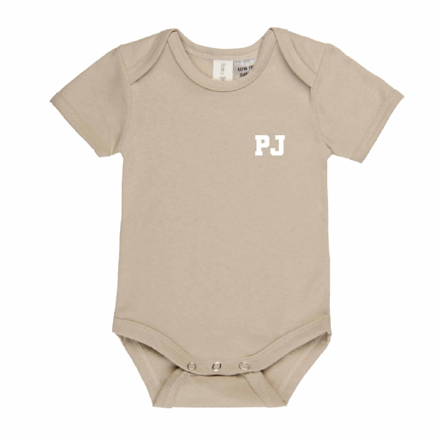 Personalised Initials Short Sleeve Baby Bodysuit - Varsity - Hello Cherub