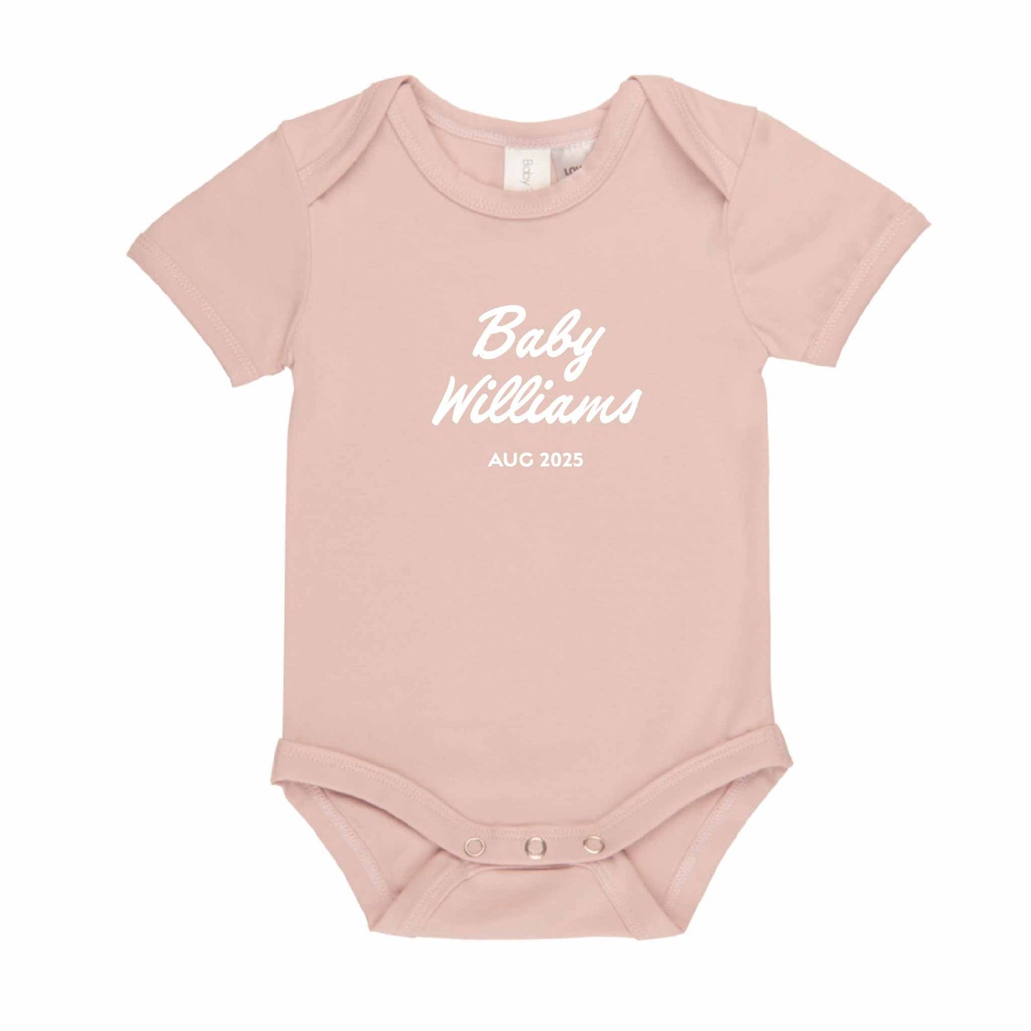 Pregnancy Announcement Short Sleeve Baby Bodysuit - Hello Cherub