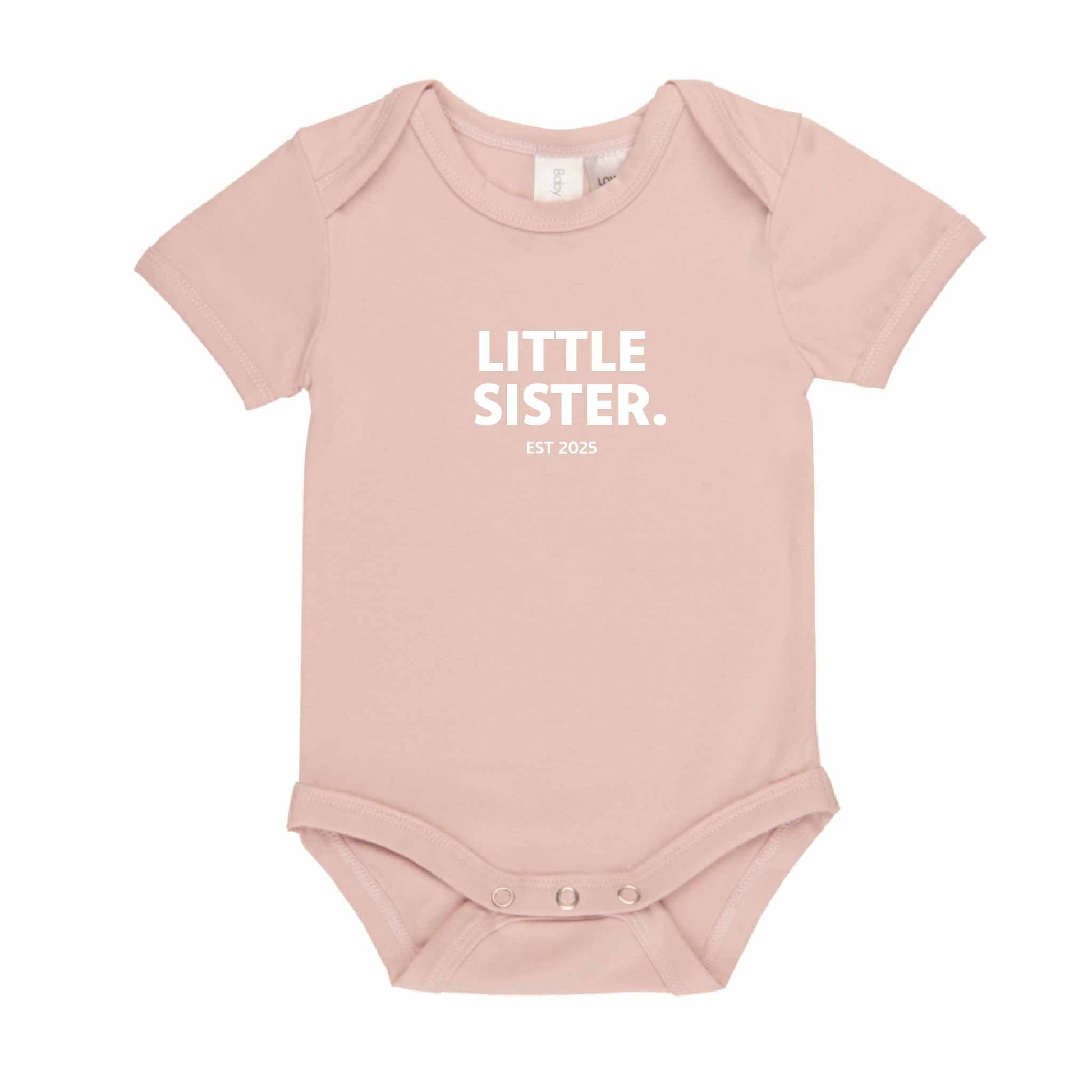 Little Sister Short Sleeve Baby Bodysuit - Hello Cherub