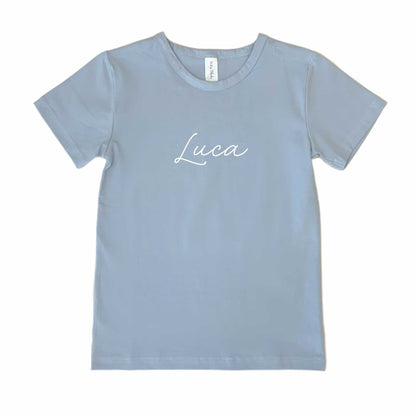 Personalised Name T-Shirt - Script - Hello Cherub