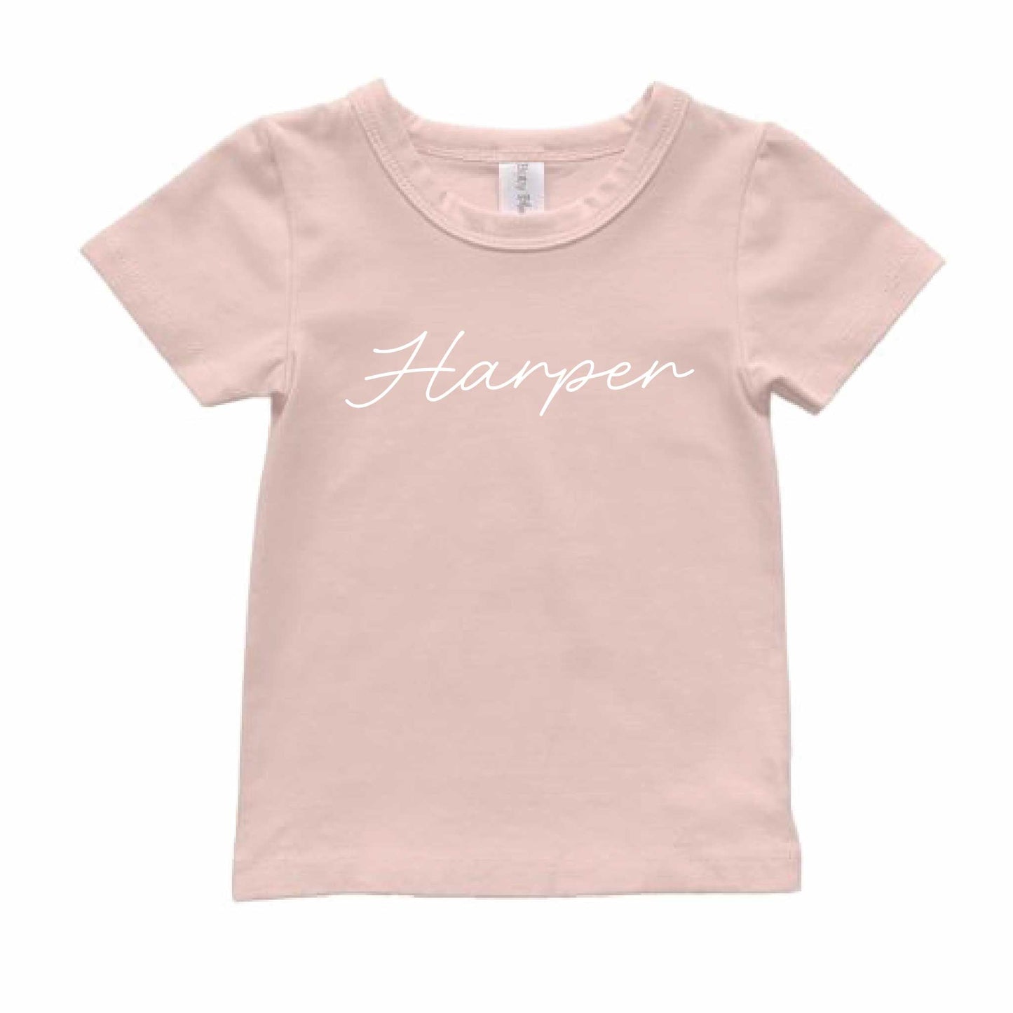 Personalised Name T-Shirt - Script - Hello Cherub