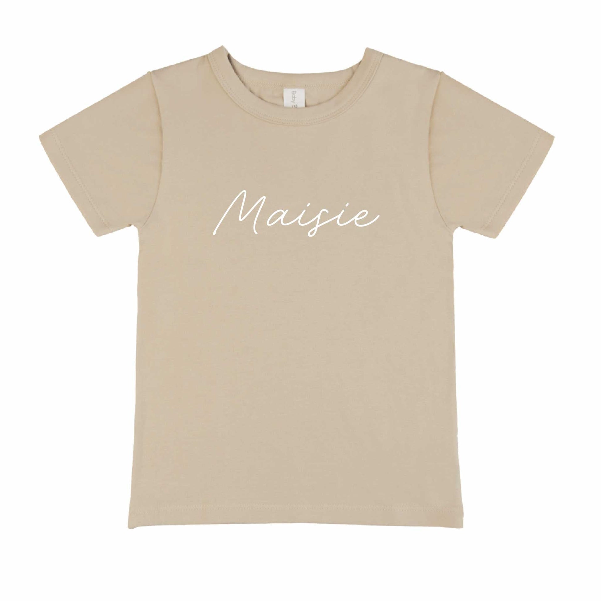 Personalised Name T-Shirt - Script - Hello Cherub