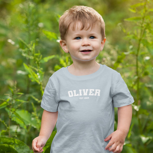 Personalised Name T-Shirt - Varsity - Hello Cherub