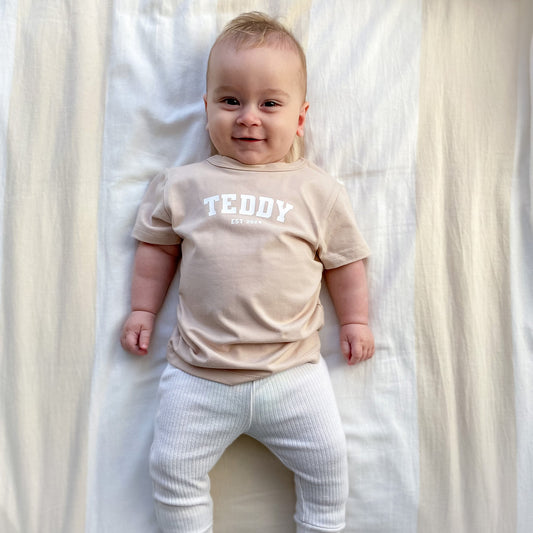 Personalised Name T-Shirt - Varsity - Hello Cherub